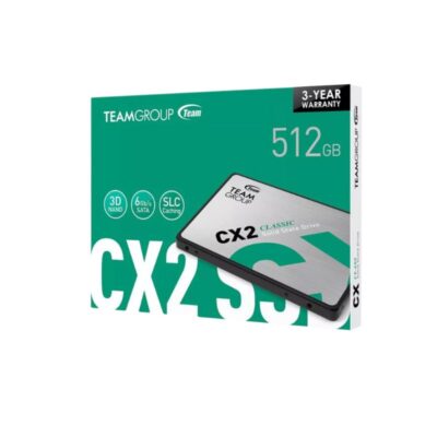 SSD SOLIDO TEAMGROUP CX2 512GB ( T253X6512G0C101 ) 7MM | 2.5 SATA 3 | 540MB/S-490MB/S