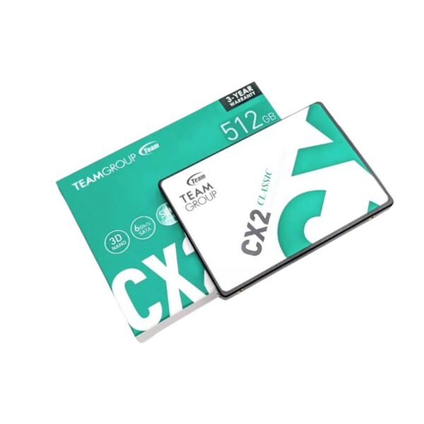 SSD SOLIDO TEAMGROUP CX2 512GB ( T253X6512G0C101 ) 7MM | 2.5 SATA 3 | 540MB/S-490MB/S - Imagen 2
